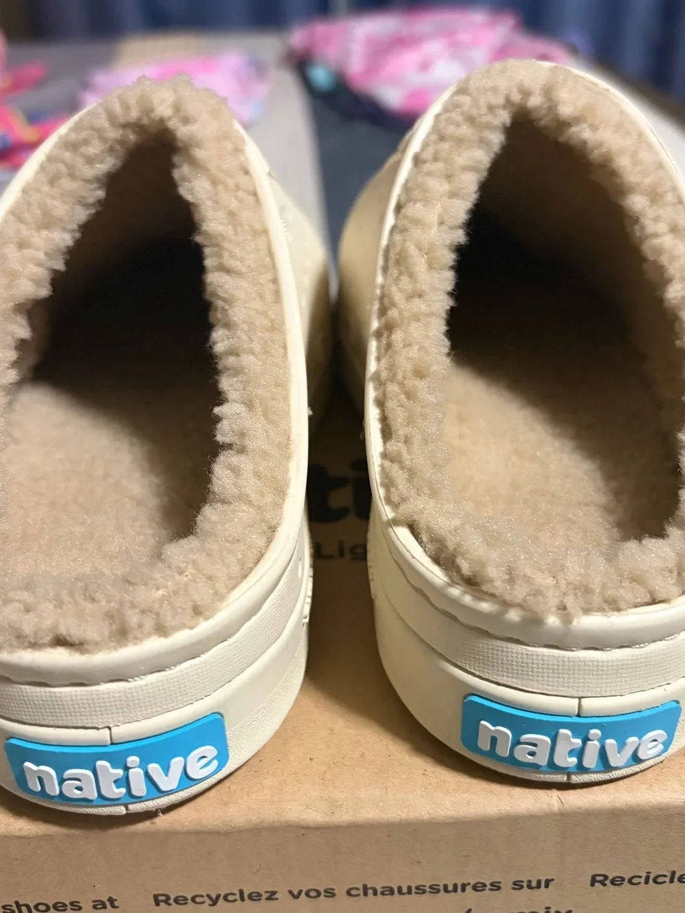Native Kids Moccasins - Cream